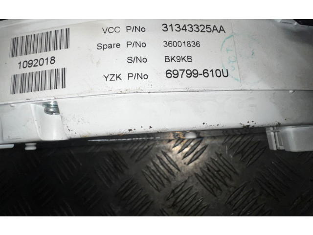 Панель приборов 36001836, 31343325AA   Volvo V70       