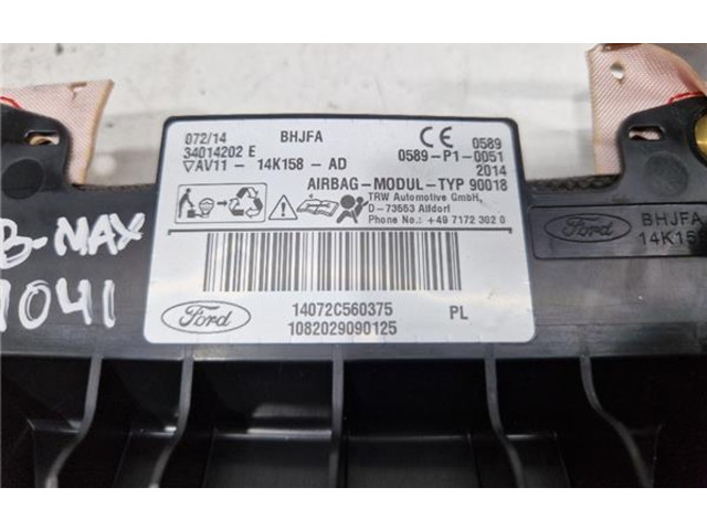 Подушка безопасности двери AV1114K158AD, 589P10051   Ford B-MAX