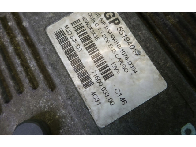 Блок управления двигателя 55194017   Fiat Doblo