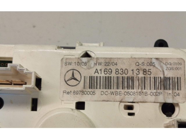Блок управления климат-контролем A1698301385   Mercedes-Benz A W169