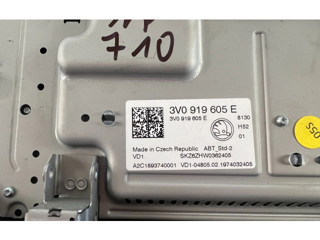 Дисплей    3V0919605E   Skoda Superb B8 (3V)