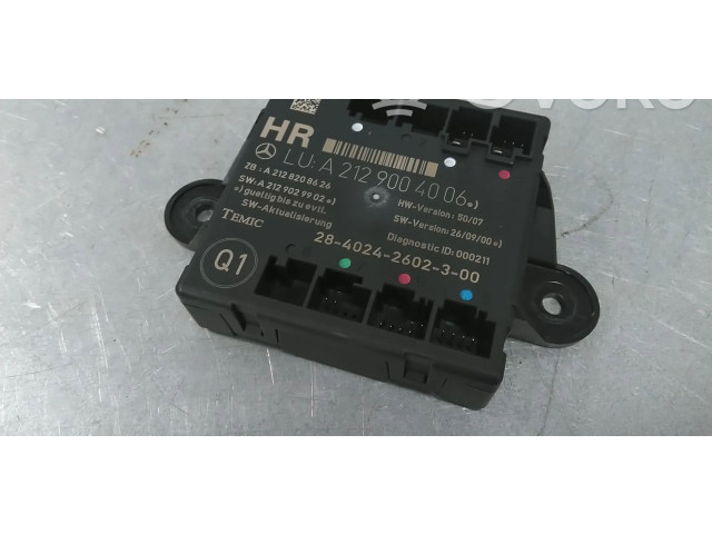 Блок управления дверью A2129004006, A2048707826 Mercedes-Benz GLK (X204)