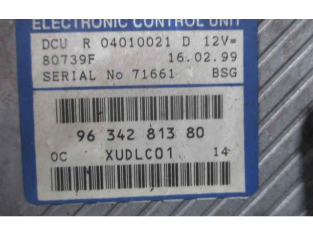 Řídící jednotka 9634281380, 9634281380 Peugeot 806 1999