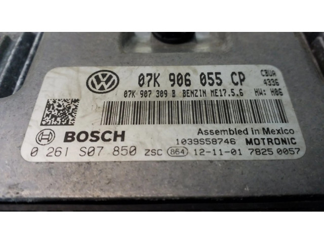 Блок управления двигателя 07K906055CP, 0261S07850   Volkswagen Jetta VI