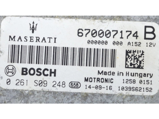 Блок управления двигателя 670031516, MED1734 Maserati Quattroporte