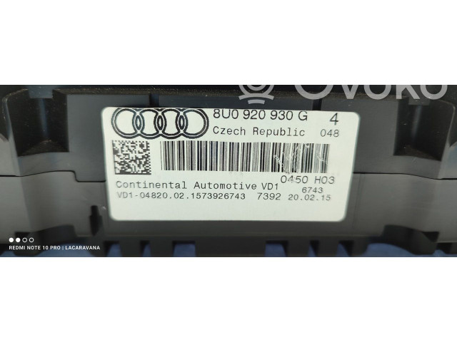 Панель приборов 8U0920930G Audi Q3 8U