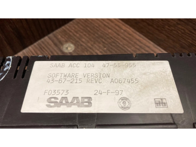 Блок управления климат-контролем 4755955 Saab 900