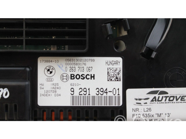 Přístrojová deska  BMW 7 F01 F02 F03 F04 2010 9291394  