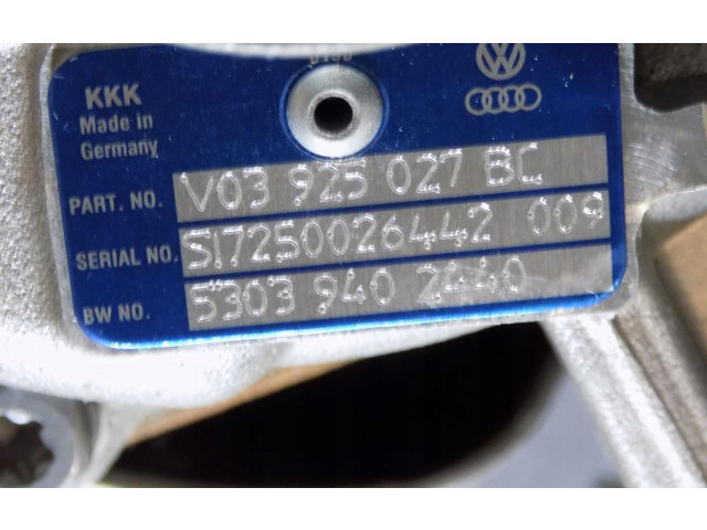 Турбина V03925027BC   Audi Q5 SQ5   