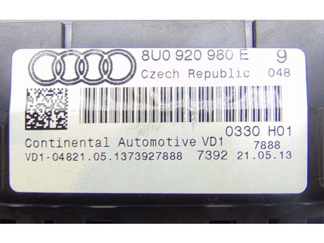Панель приборов 8U0920980E Audi Q3 8U