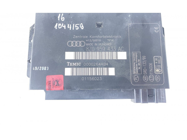 Блок комфорта 8Z0959433AC, 8Z0959433AF Audi A2