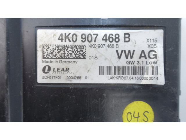 Блок управления 4K0907468B, 4K0907468B Audi A6 S6 C8 4K