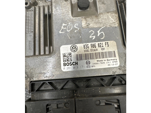 Блок АБС 03G906021FS, 1039S17628   Volkswagen  Eos  2006 - 2010 года