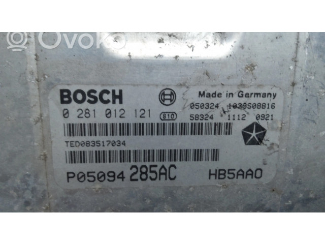 Řídící jednotka 0281012121, P05094285AC Chrysler Voyager 2002