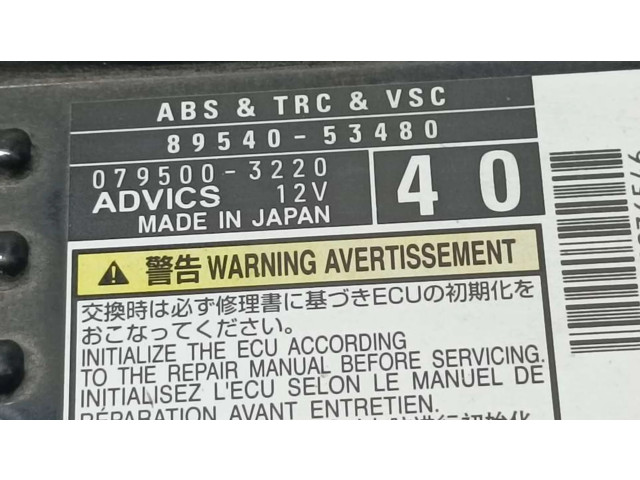 Блок управления 8954053480, 0795003220   Lexus IS III XE30