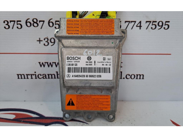 Блок подушек безопасности A1648204326, 642940 Mercedes-Benz ML W164