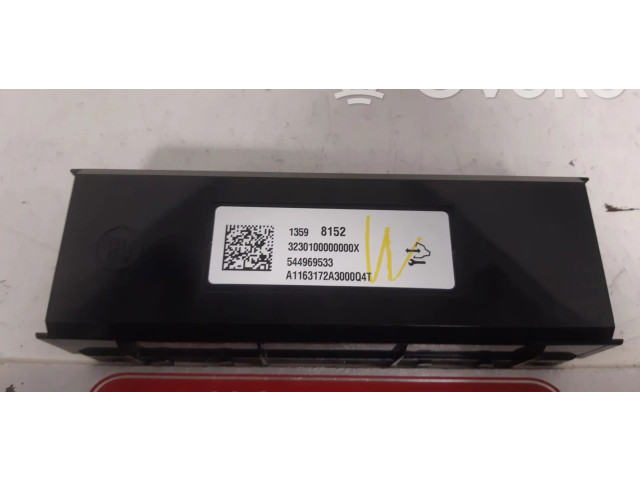 Блок управления климат-контролем 13598152, 13598154 Vauxhall Astra K