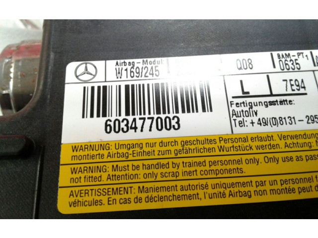 Подушка безопасности в сиденье 603477003 Mercedes-Benz A W169