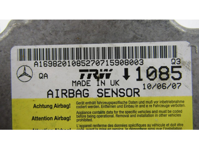 Блок подушек безопасности A1698201085 Mercedes-Benz A W169