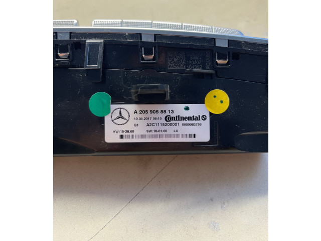 Блок управления климат-контролем A2059058813, 0420170615   Mercedes-Benz GLC X253 C253