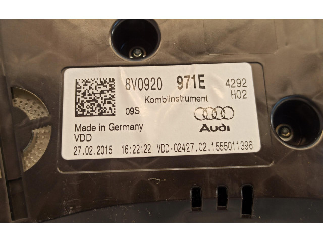 Панель приборов 8V0920971E   Audi A3 S3 8V       
