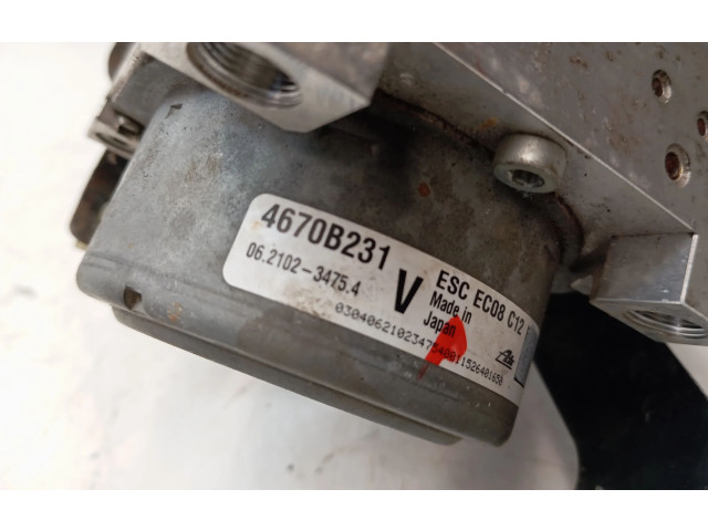 Блок АБС 4670B231 Mitsubishi Outlander 2013 - 2021 года