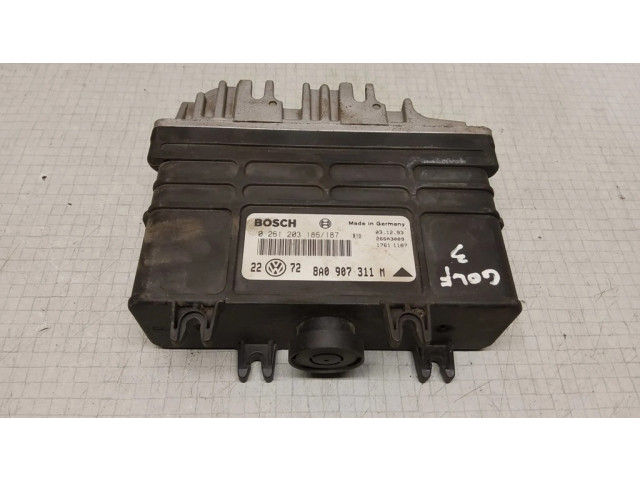 Řídící jednotka 8A0907311M, 0261203186 Volkswagen Golf III 1995