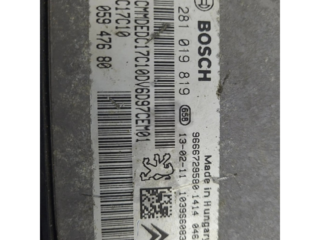 Řídící jednotka 1607869980 Fiat Scudo 2013