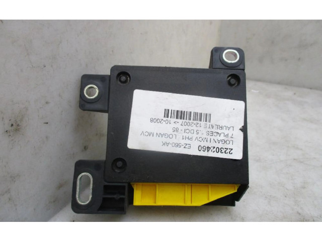 Блок управления надувных подушек 8201163278, 8201163278   Dacia Logan I