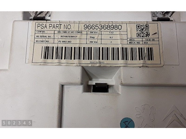 Панель приборов 9665368980   Citroen C5       