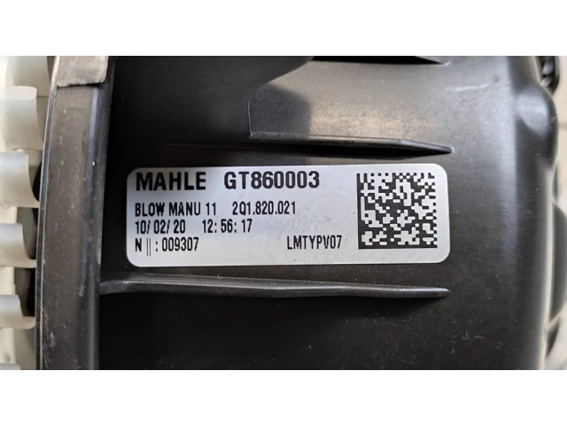 Вентилятор печки    2Q1820021, GT860003   Volkswagen Polo VI AW