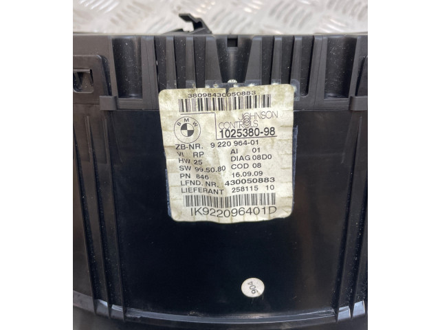 Přístrojová deska  BMW 3 E90 E91 2007 918734501, 1K918734501K  