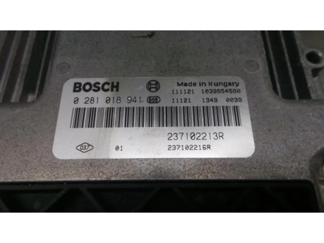 Блок управления двигателя 0281018941   Dacia Lodgy