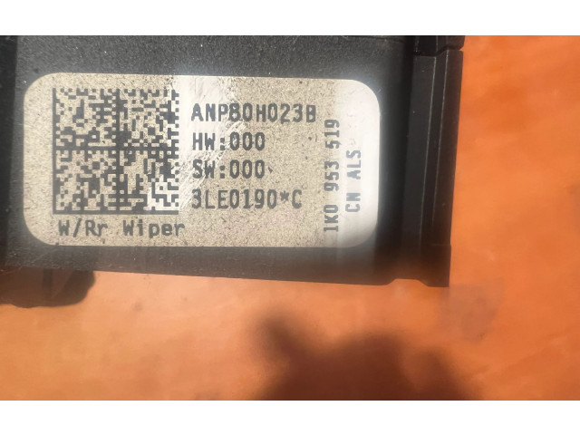 Pojistková skříňka Включатель скорости стеклоочистителей 1K0953519   Volkswagen Caddy 2007