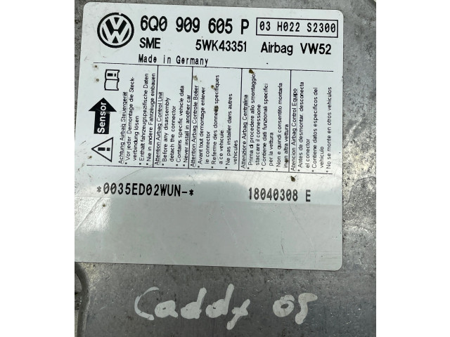 Блок подушек безопасности 6Q0909605P, 18040308E Volkswagen Caddy