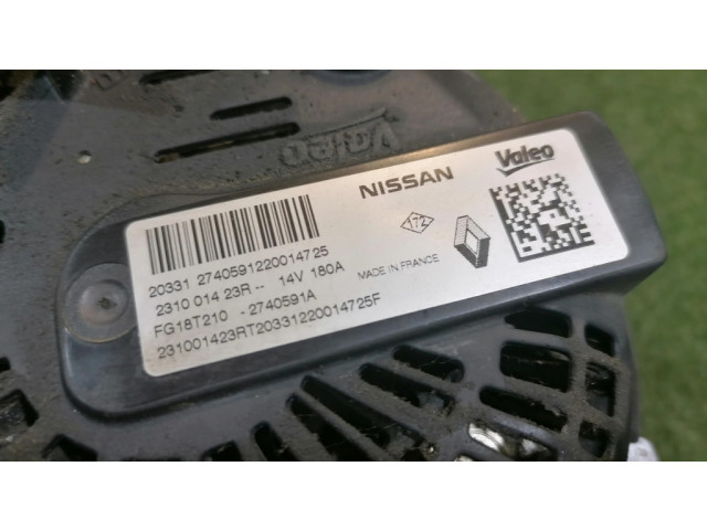 Генератор 231001423R   Renault Trafic III (X82) 2.0     