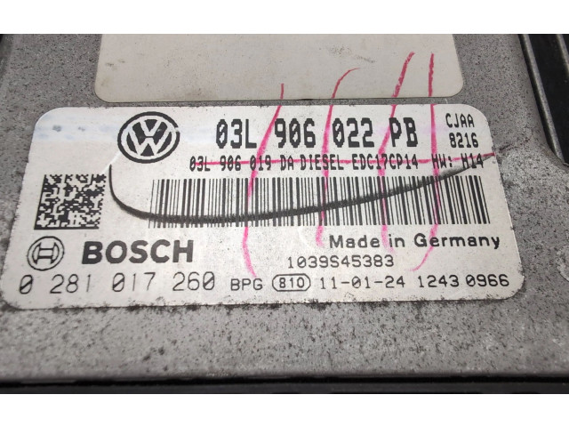 Блок управления двигателя 03L906019DA, 1039S45383 Volkswagen Jetta VI