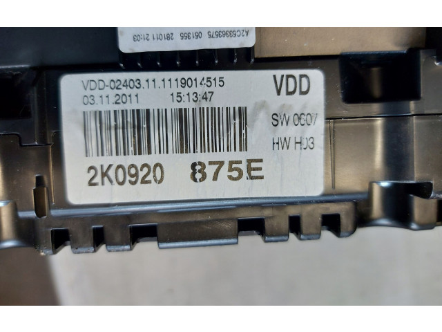 Přístrojová deska Volkswagen Caddy 2011 2K0920875E