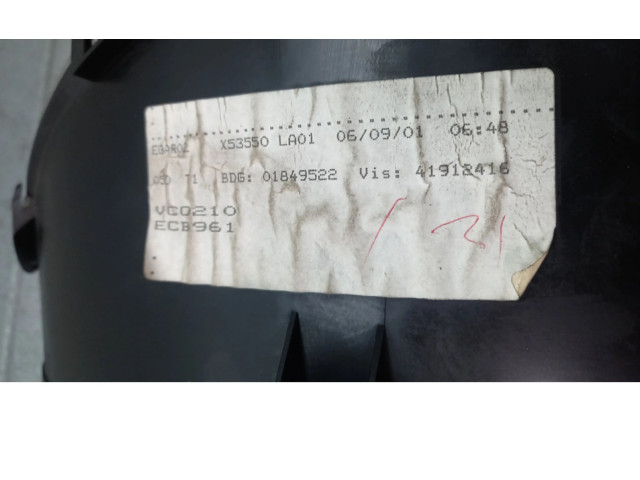 Přístrojová deska Peugeot 206 CC 2001