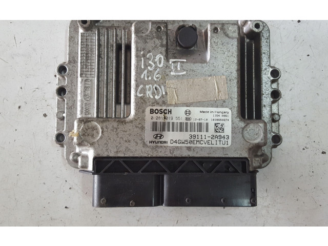 Блок управления двигателя 2A943, 39111 KIA Ceed