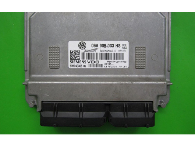 Блок управления двигателя 06A906033HS, 5WP40356 Volkswagen Caddy