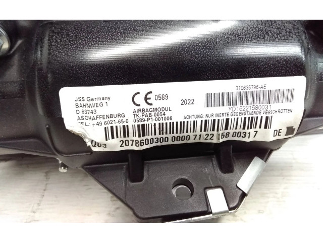 Подушка безопасности пассажира 2078600300   Mercedes-Benz E A207