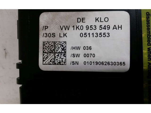 Блок управления 1K0953549AH, 1K0953549AH Audi A3 S3 8P