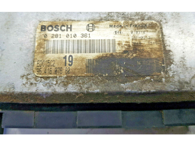 Řídící jednotka 9641607680, nr1631   Peugeot 406 2001