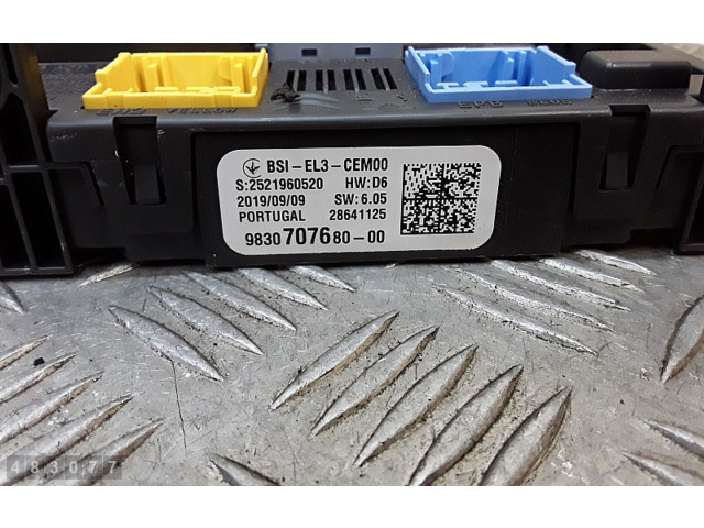   Pojistková skříňka 9830707680   Citroen Berlingo 2019