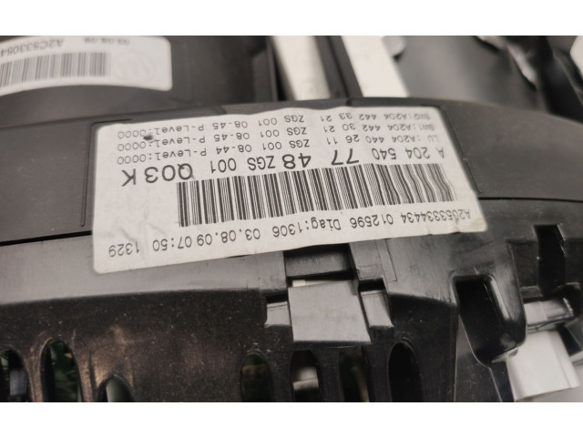 Панель приборов A2045407748, A2044402611   Mercedes-Benz GLK (X204)       