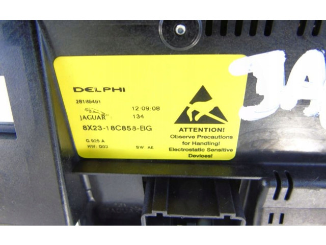 Блок управления климат-контролем 8X2318C858BG Jaguar XF X250