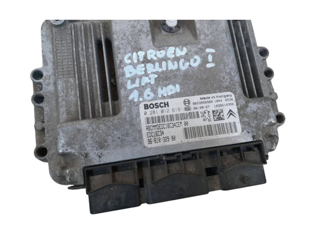 Řídící jednotka 9661032980, 0281012619   Citroen Berlingo 2006