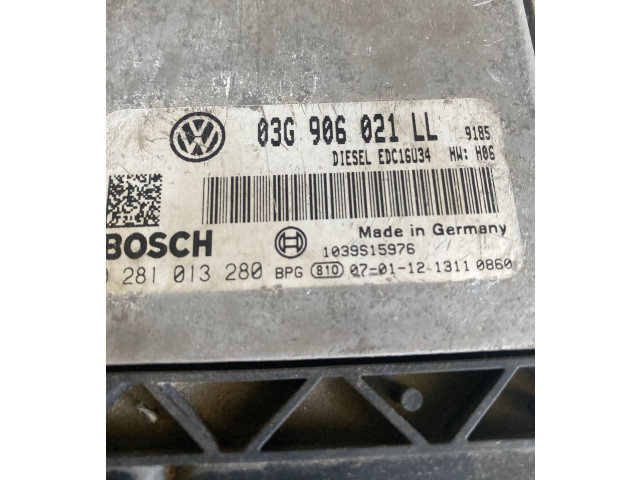 Řídící jednotka 03G906021LL, 1039S15976 Seat Leon (1P) 2008