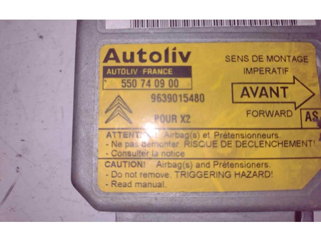 Блок подушек безопасности 9639015480, CENTRALITAAIRBAG Citroen Berlingo